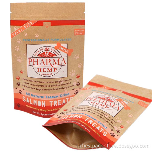 4 oz Kraft Stand Up Zipper Pouch Bags